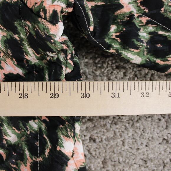 Rachel Comey Quilted Cropped Jacket Women’s 4X Olive Crayon Leopard - Picture 7 of 8